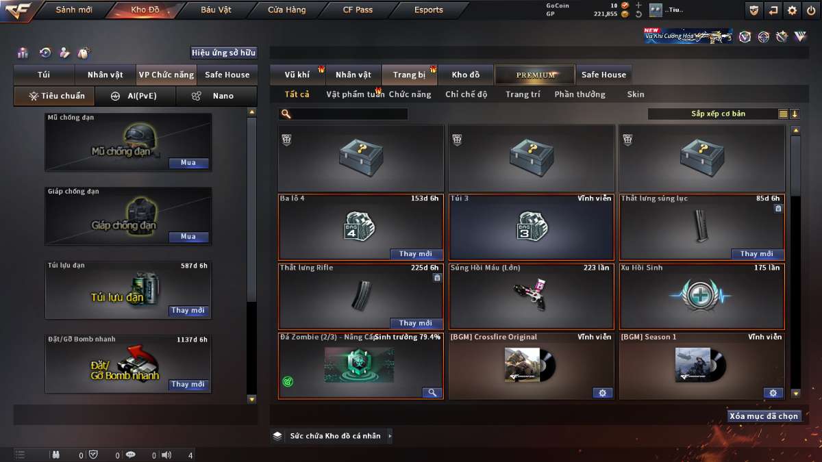shop acc cf uy tin gia re